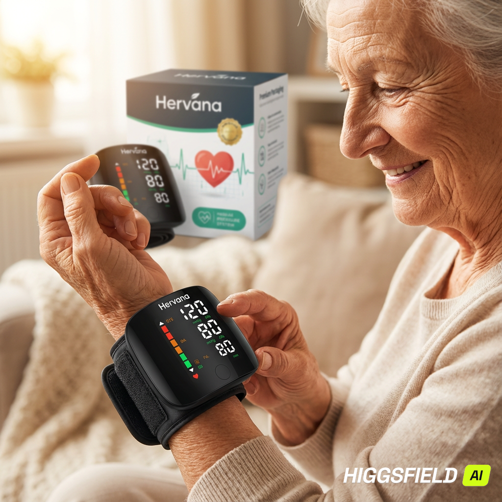 Wrist Blood Pressure Monitor LED Display