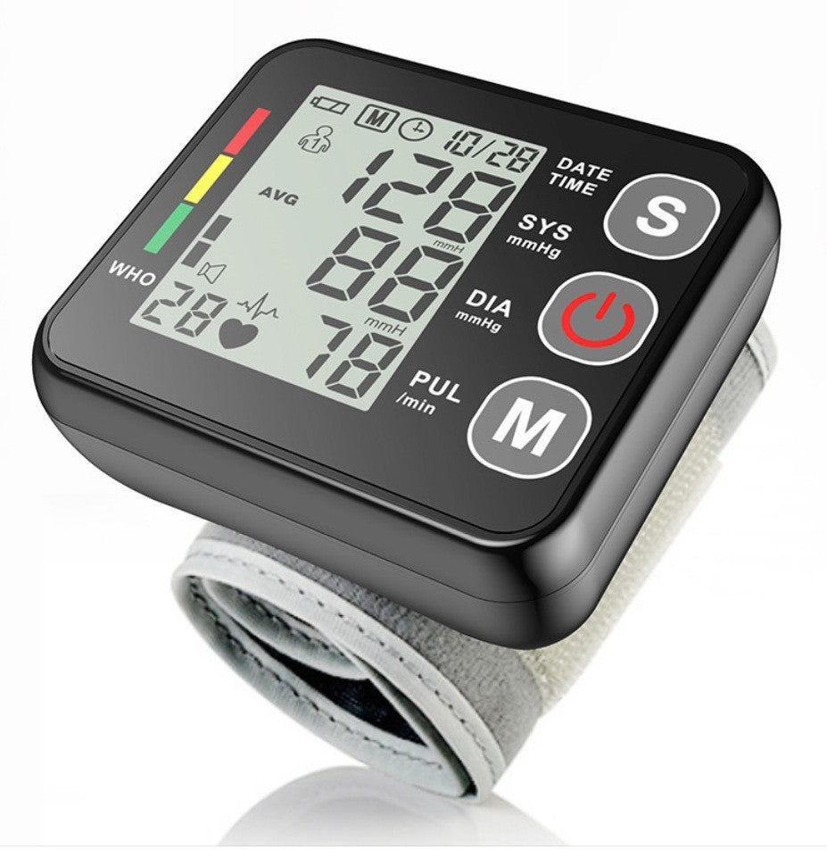 Wrist Blood Pressure Monitor LED Display
